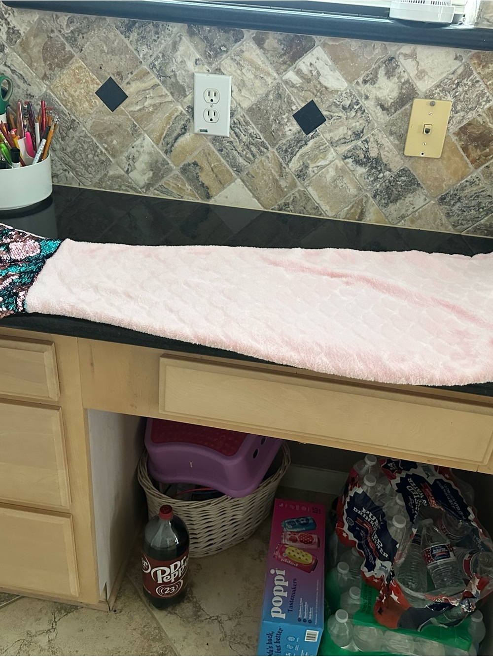 Girls mermaid tail blanket